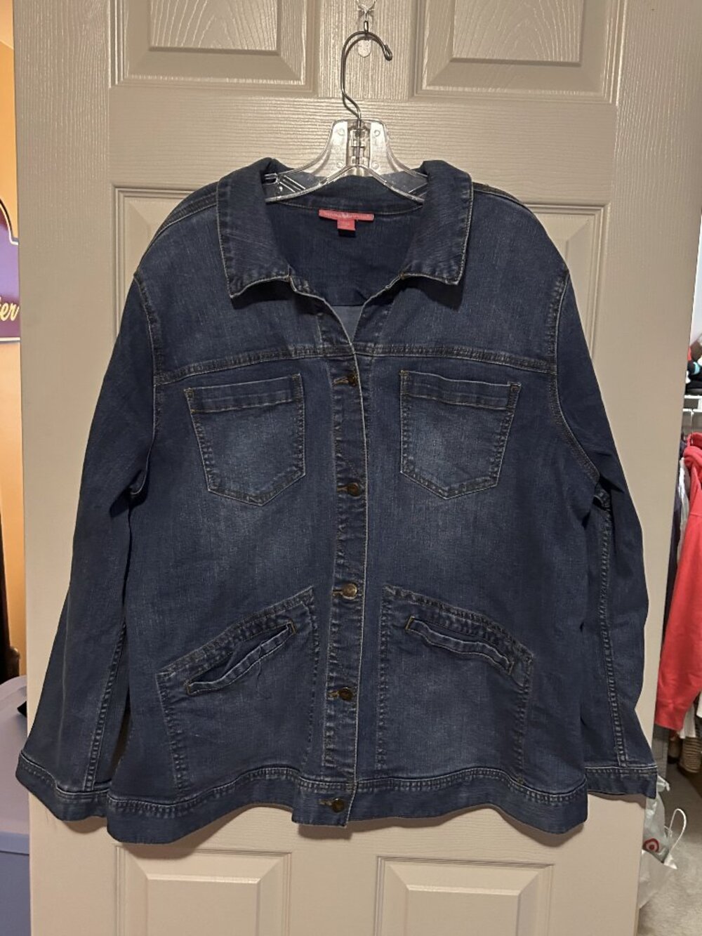 Woman Within Denim Jacket sz 1X